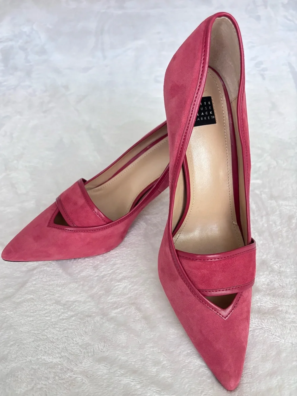 WHITE HOUSE BLACK MARKET Hayden Fire Quartz Suede Stiletto Heel Pumps--NEW--9